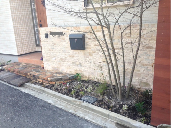 門柱施工例 – B様邸