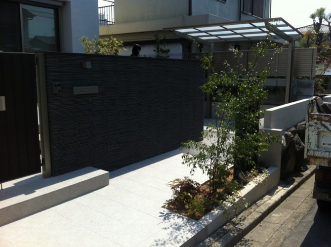 門柱施工例 – G様邸