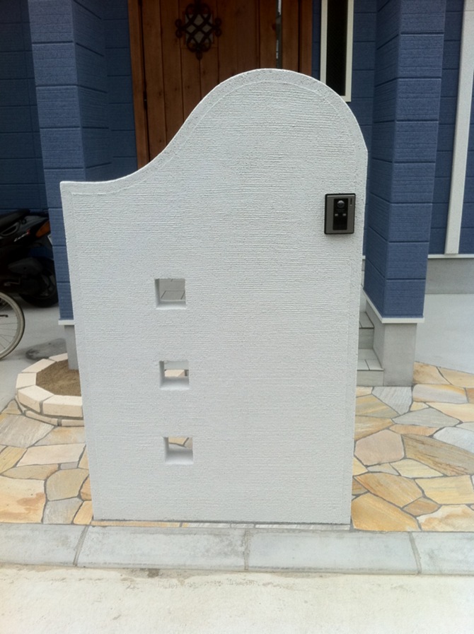 門柱施工例 – J様邸