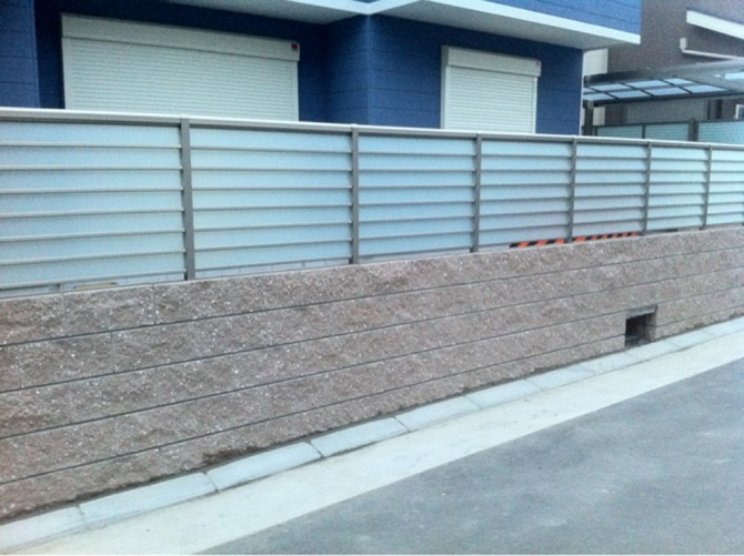 ブロック フェンス施工例 – B様邸