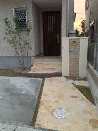 門柱施工例 – N様邸