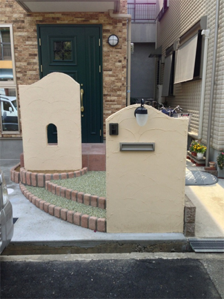 門柱施工例 – O様邸