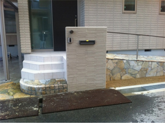 門柱施工例 – E様邸