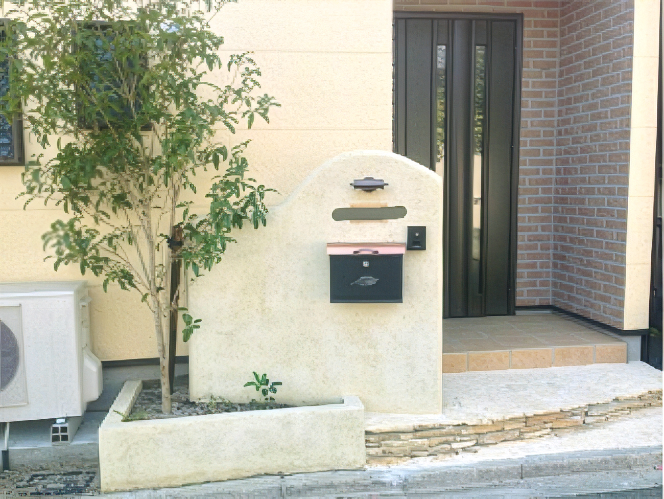 門柱施工例 – A様邸