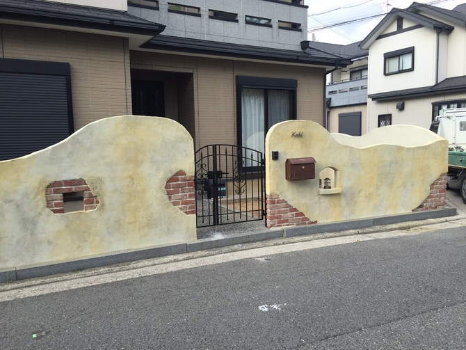 門柱施工事例 – QI様邸