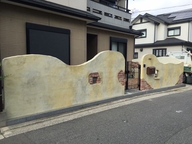 門柱施工事例 – QI様邸