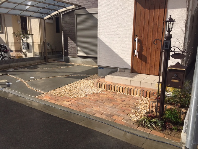 アプローチ施工例 – K様邸