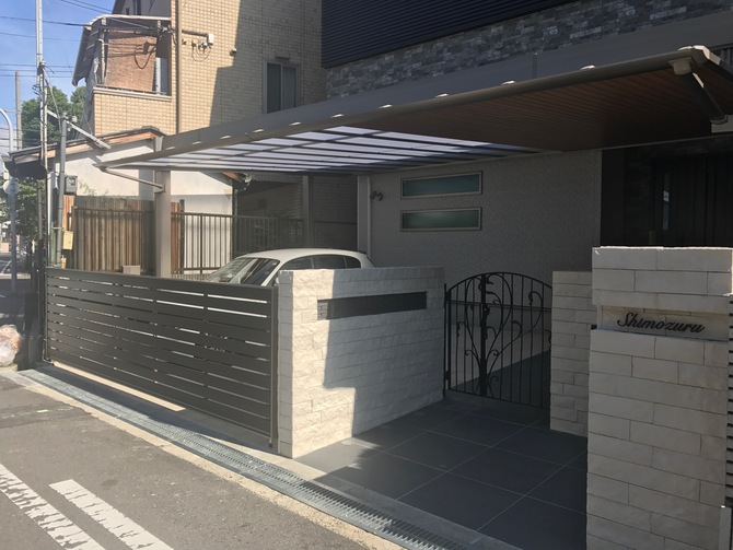 門柱施工例 – U様邸