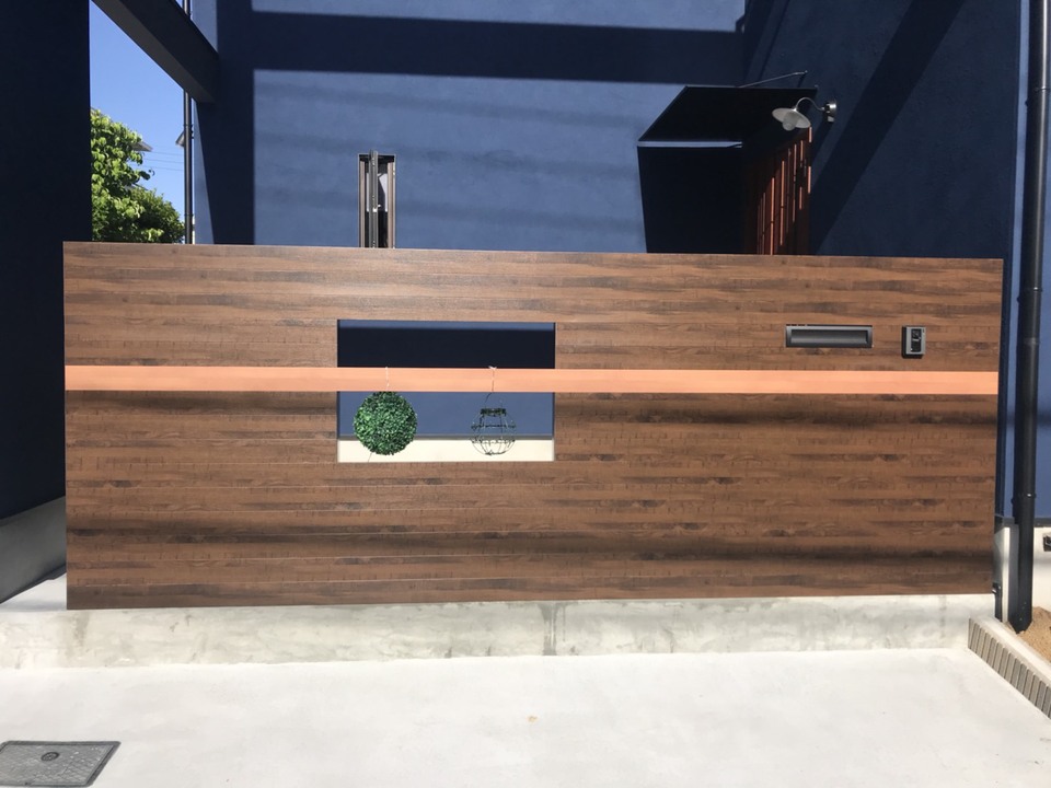 門柱施工例 – X様邸