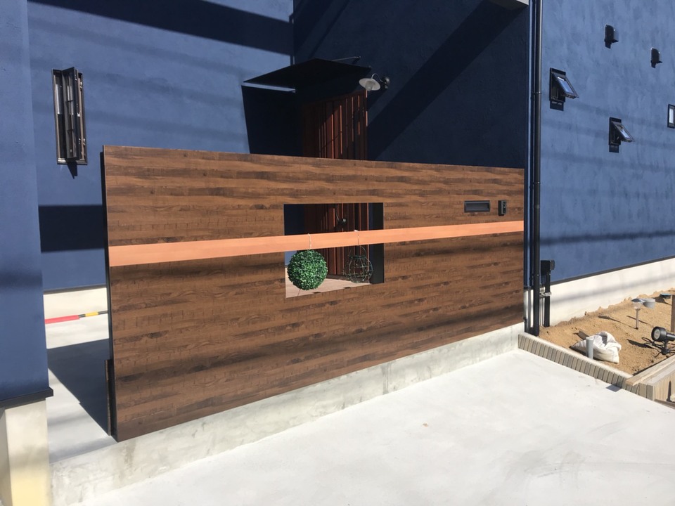 門柱施工例 – X様邸