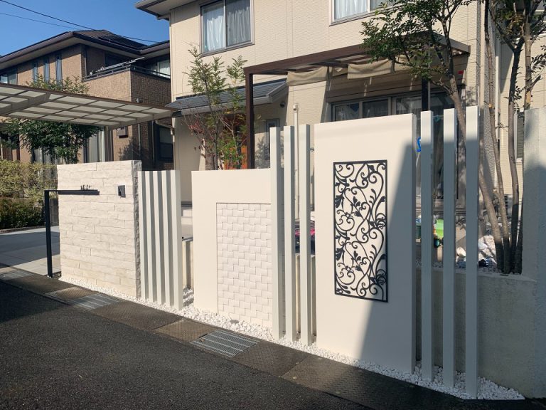 門柱施工例 – Y様邸