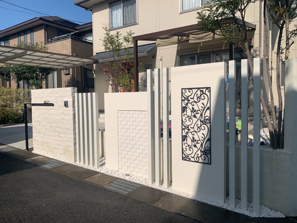 門柱施工例 – Y様邸