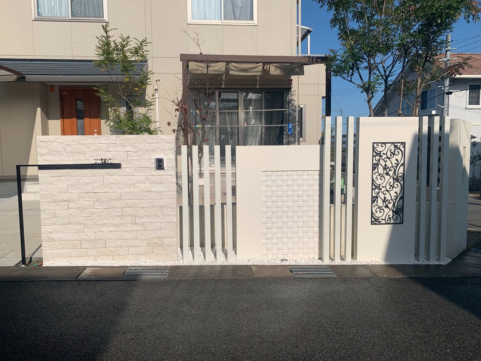 門柱施工例 – Y様邸