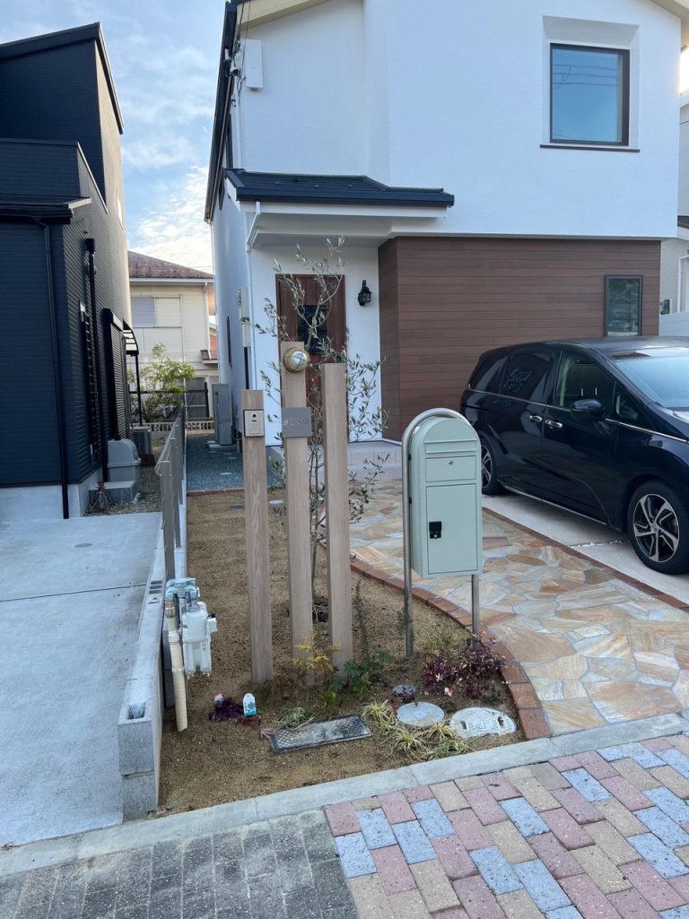 門柱施工例 – Q様邸