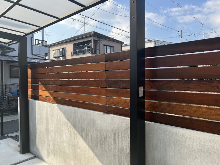 ブロック フェンス施工例 – H様邸