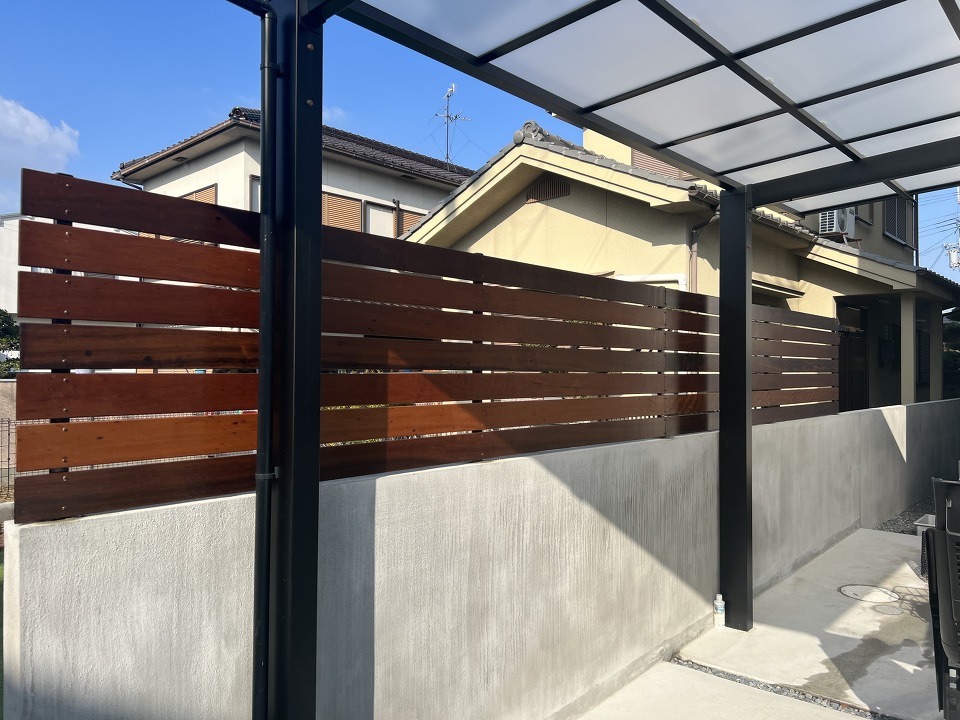 ブロック フェンス施工例 – H様邸