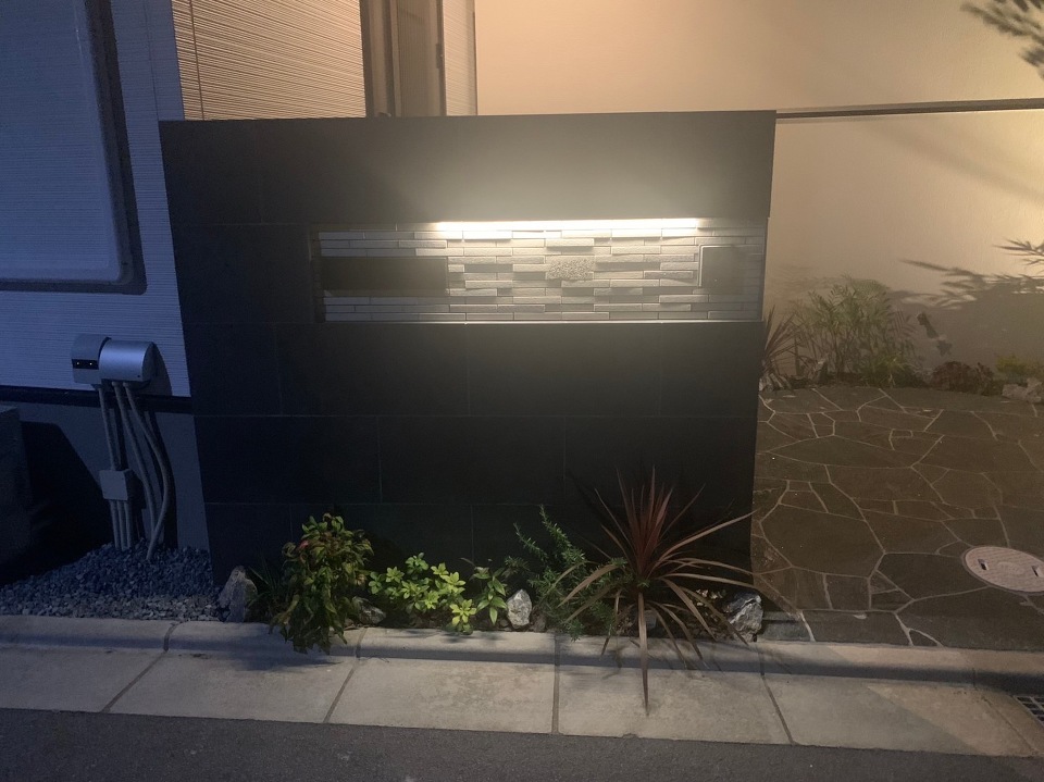 門柱施工例 – H2様邸