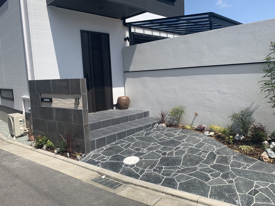 門柱施工例 – H2様邸