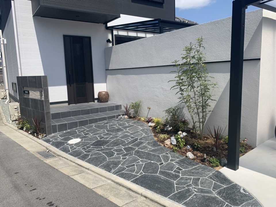 門柱施工例 – H2様邸