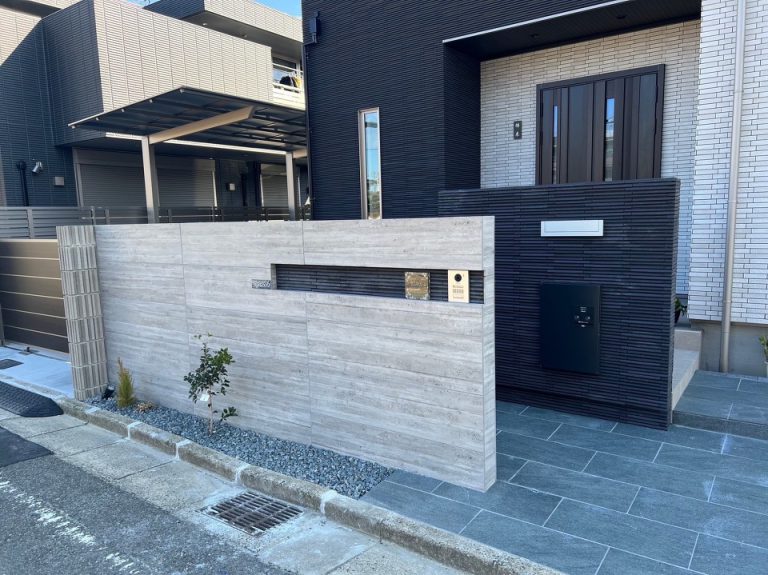 門柱施工例 – I2様邸