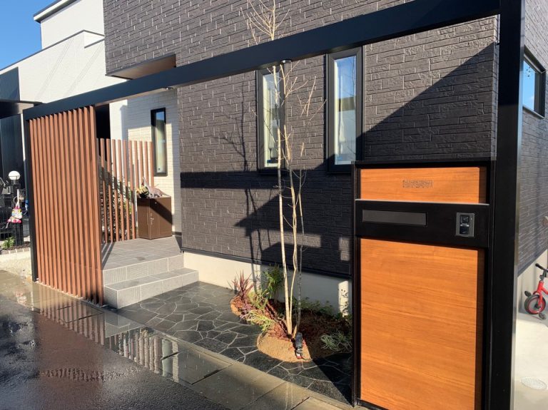 門柱施工例 – J2様邸