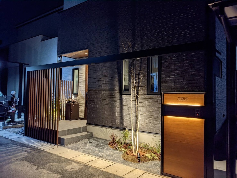 門柱施工例 – J2様邸